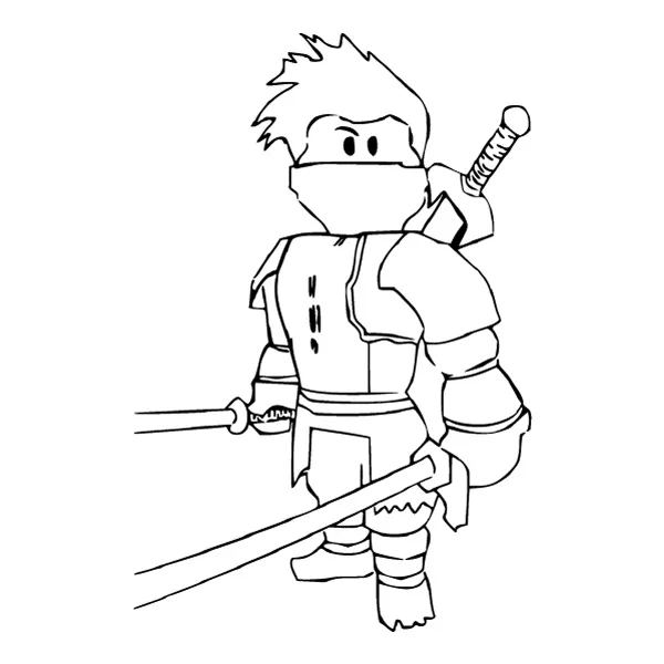 Standing Roblox Ninja Warrior Dual Wielding Swords Line Art Full Body SVG PNG Clipart Standing Roblox Ninja Warrior Dual Wielding Swords Line Art Full Body SVG PNG Clipart - Free Cartoon Vector Illustration PNG SVG AI EPS Download