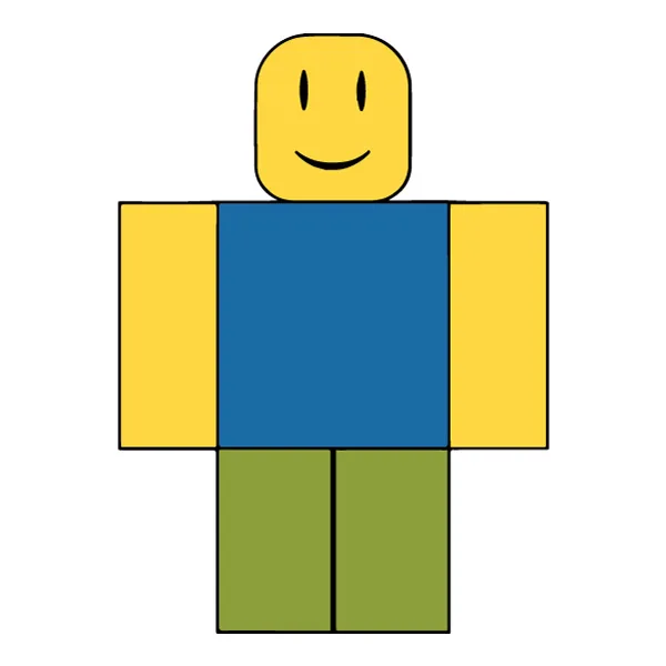 Standing Roblox Noob Full Body Flat SVG PNG Clipart Standing Roblox Noob Full Body Flat SVG PNG Clipart - Free Cartoon Vector Illustration PNG SVG AI EPS Download