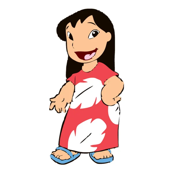 Standing Smiling Lilo Full Body Flat SVG PNG Clipart Standing Smiling Lilo Full Body Flat SVG PNG Clipart - Free Cartoon Vector Illustration PNG SVG AI EPS Download