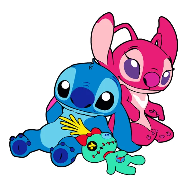 Stitch and Angel SVG PNG Clipart Stitch and Angel SVG PNG Clipart - Free Cartoon Vector Illustration PNG SVG AI EPS Download