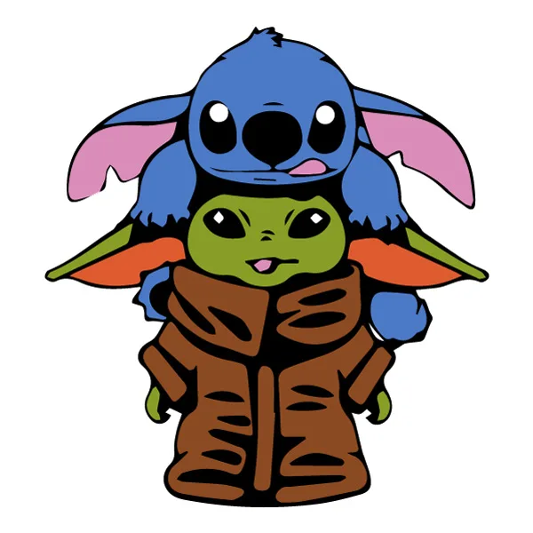 Stitch Hugging Baby Yoda Full Body SVG PNG Clipart Stitch Hugging Baby Yoda Full Body SVG PNG Clipart - Free Cartoon Vector Illustration PNG SVG AI EPS Download