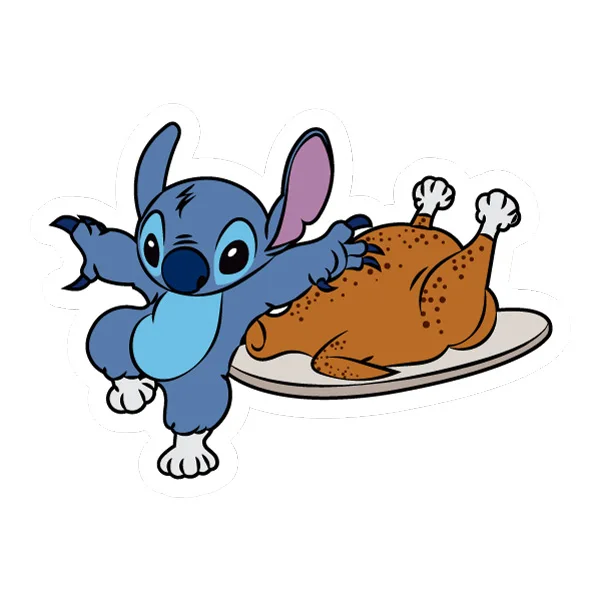 Stitch with Roasted Turkey Standing Full Body SVG PNG Clipart Stitch with Roasted Turkey Standing Full Body SVG PNG Clipart - Free Cartoon Vector Illustration PNG SVG AI EPS Download