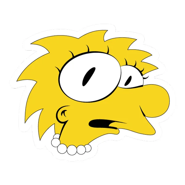Surprised Lisa Simpson Head Flat SVG PNG Clipart Surprised Lisa Simpson Head Flat SVG PNG Clipart - Free Cartoon Vector Illustration PNG SVG AI EPS Download