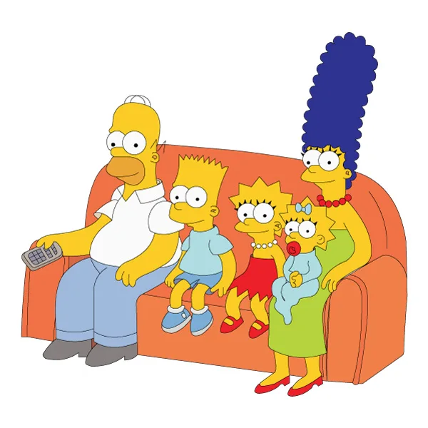 The Simpsons Family Sitting on Couch Full Body Cartoon SVG PNG Clipart The Simpsons Family Sitting on Couch Full Body Cartoon SVG PNG Clipart - Free Cartoon Vector Illustration PNG SVG AI EPS Download