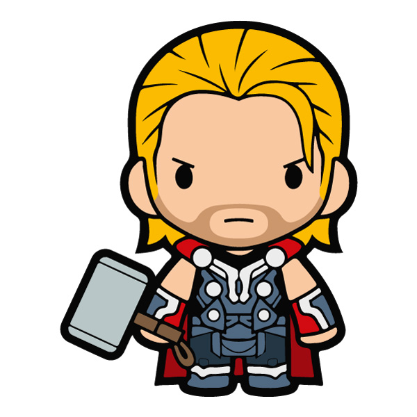 Thor Hammer Standing Chibi Superhero SVG PNG Clipart Thor Hammer Standing Chibi Superhero SVG PNG Clipart - Free Cartoon Vector Illustration PNG SVG AI EPS Download