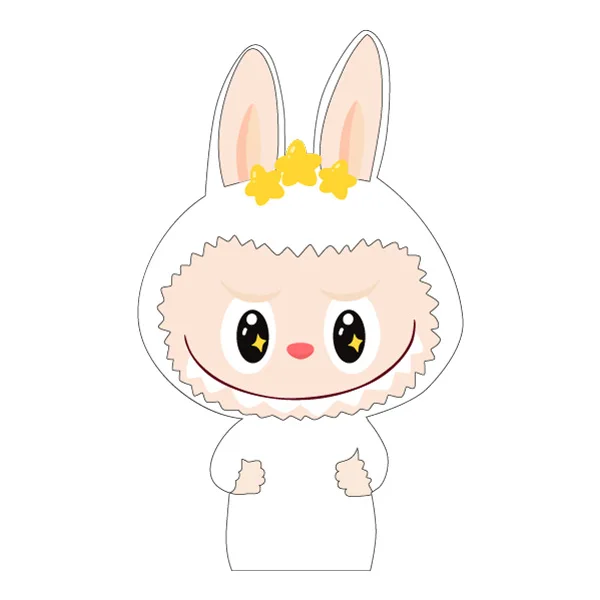Thumbs Up Labubu in White Bunny Costume Mascot SVG PNG Clipart Thumbs Up Labubu in White Bunny Costume Mascot SVG PNG Clipart - Free Cartoon Vector Illustration PNG SVG AI EPS Download