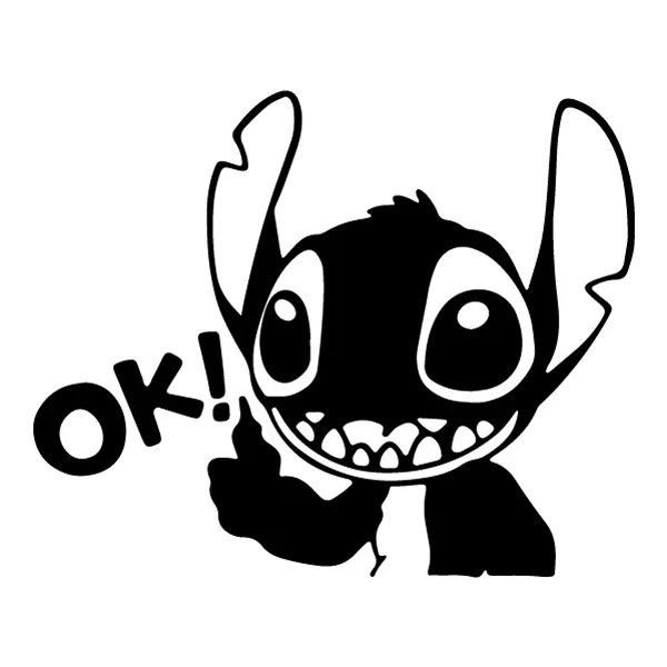 Thumbs Up OK Stitch Head Silhouette SVG PNG Clipart Thumbs Up OK Stitch Head Silhouette SVG PNG Clipart - Free Cartoon Vector Illustration PNG SVG AI EPS Download