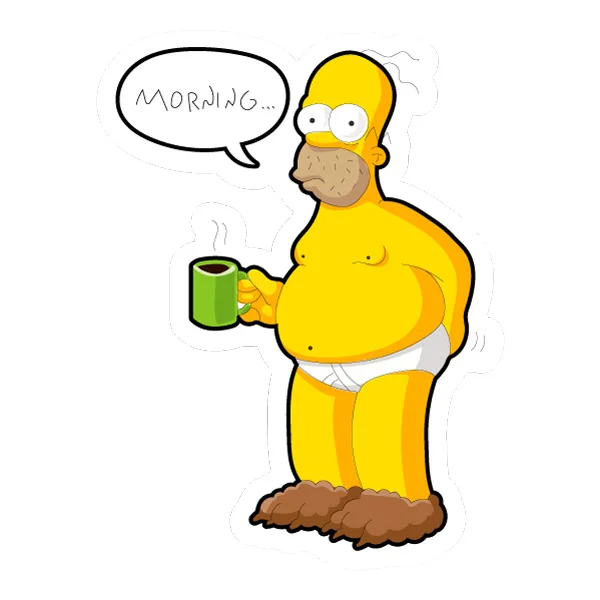 Tired Homer Simpson Holding Coffee Mug Full Body Cartoon SVG PNG Clipart Tired Homer Simpson Holding Coffee Mug Full Body Cartoon SVG PNG Clipart - Premium Cartoon Vector Illustration PNG SVG AI EPS Download