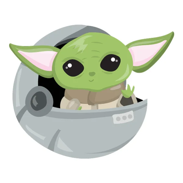Waving Baby Yoda Grogu in Floating Pod Flat Vector SVG PNG Clipart Waving Baby Yoda Grogu in Floating Pod Flat Vector SVG PNG Clipart - Free Cartoon Vector Illustration PNG SVG AI EPS Download