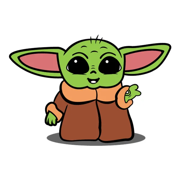 Waving Chibi Grogu Baby Yoda Full Body SVG PNG Clipart Waving Chibi Grogu Baby Yoda Full Body SVG PNG Clipart - Free Cartoon Vector Illustration PNG SVG AI EPS Download
