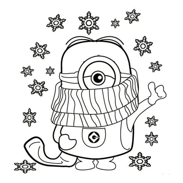 Waving Winter Minion with Scarf Line Art Full Body SVG PNG Clipart Waving Winter Minion with Scarf Line Art Full Body SVG PNG Clipart - Free Cartoon Vector Illustration PNG SVG AI EPS Download