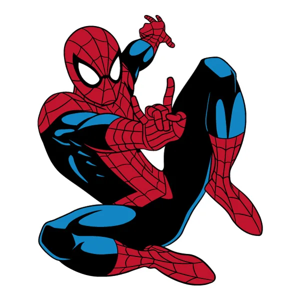 Web-Shooting Crouching Spider-Man Comic Style Full Body SVG PNG Clipart Web-Shooting Crouching Spider-Man Comic Style Full Body SVG PNG Clipart - Premium Cartoon Vector Illustration PNG SVG AI EPS Download