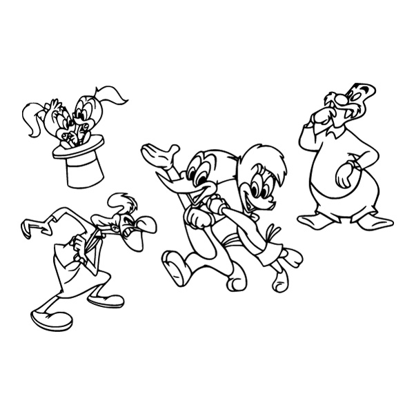Woody Woodpecker Characters Line Art Vector Set SVG PNG Clipart Woody Woodpecker Characters Line Art Vector Set SVG PNG Clipart - Free Cartoon Vector Illustration PNG SVG AI EPS Download