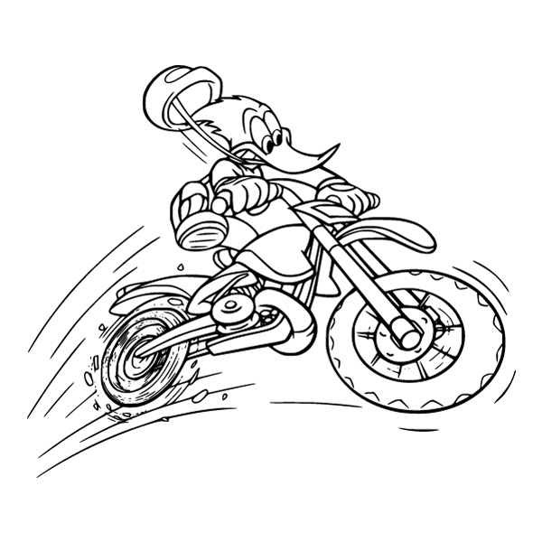 Woody Woodpecker Riding Motorcycle Line Art SVG PNG Clipart Woody Woodpecker Riding Motorcycle Line Art SVG PNG Clipart - Free Cartoon Vector Illustration PNG SVG AI EPS Download